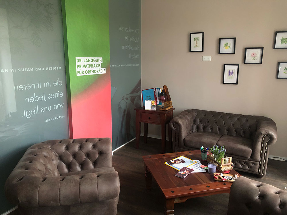 Wartezimmer der Praxis